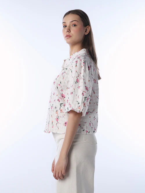 Ruffle Collar Shirt