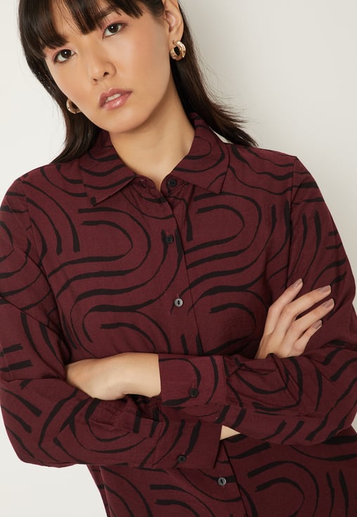 Mandarin Collar Shirt