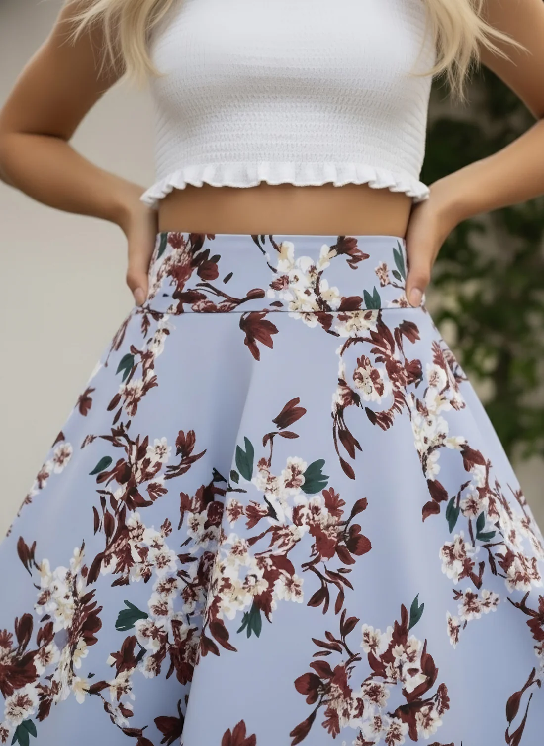Smocked Waist Skirt