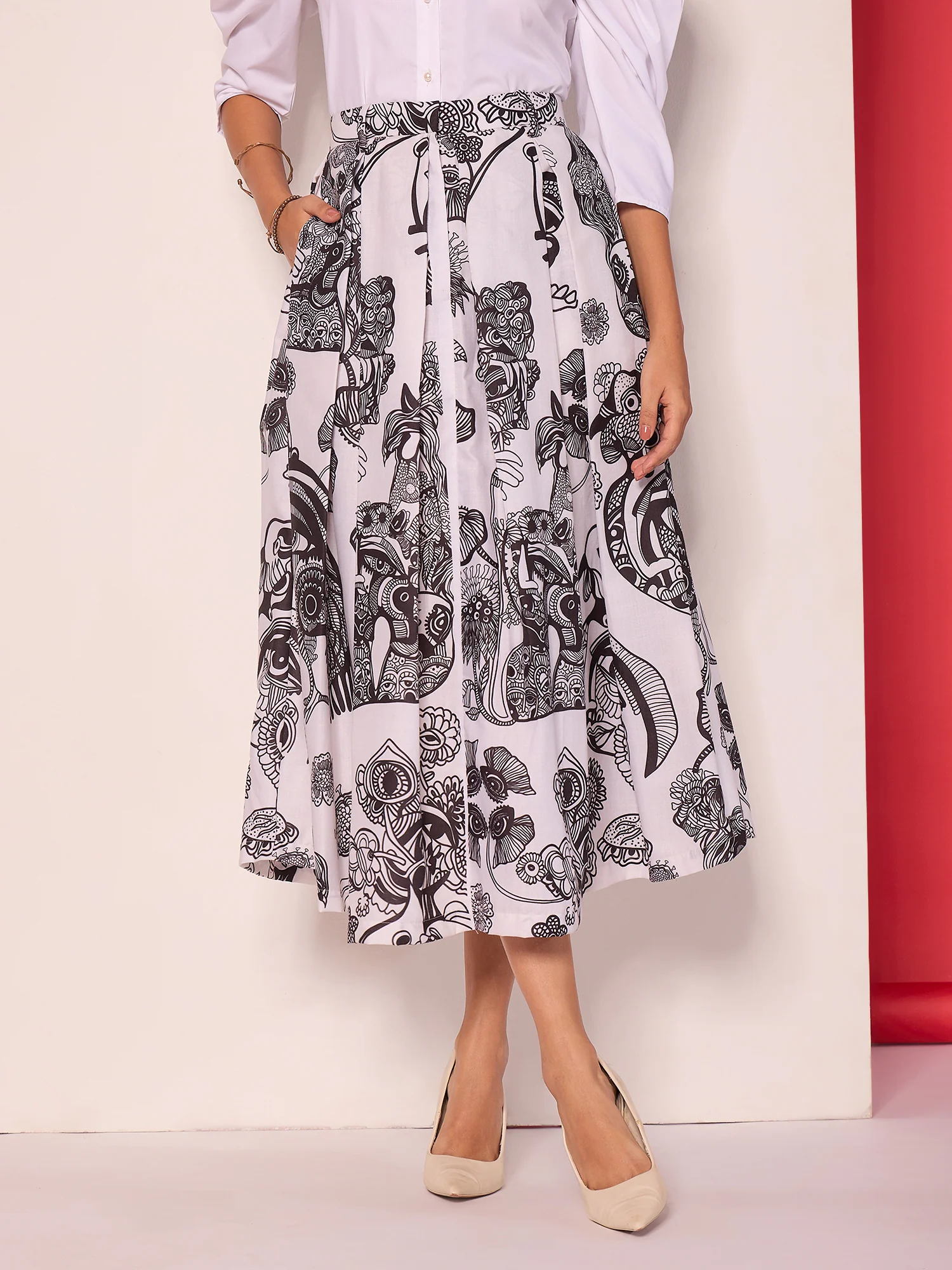 Tiered Ruffle Skirt