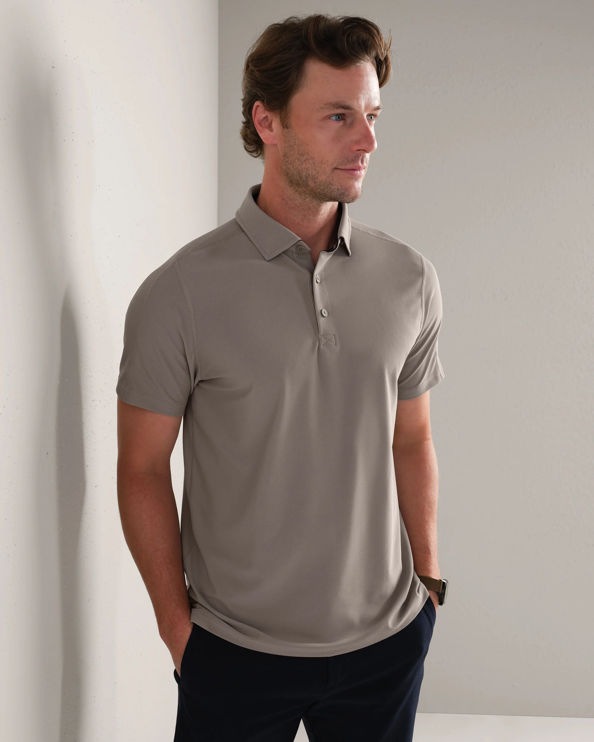 Textured Polo Shirt